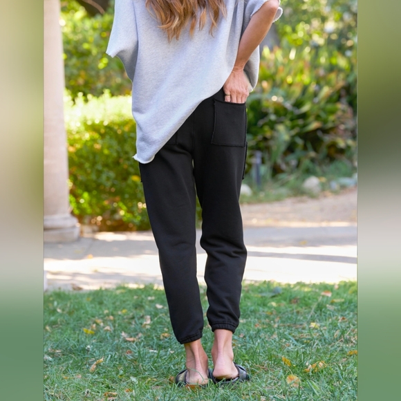Frank & Eileen Eamon Jogger Sweatpant Black Size Medium - Picture 2 of 16
